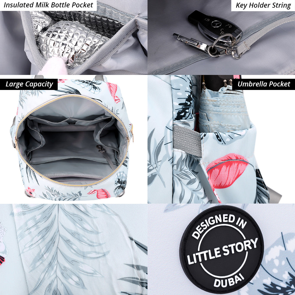 LITTLE STORY Velisa Diaper Bag - Blue