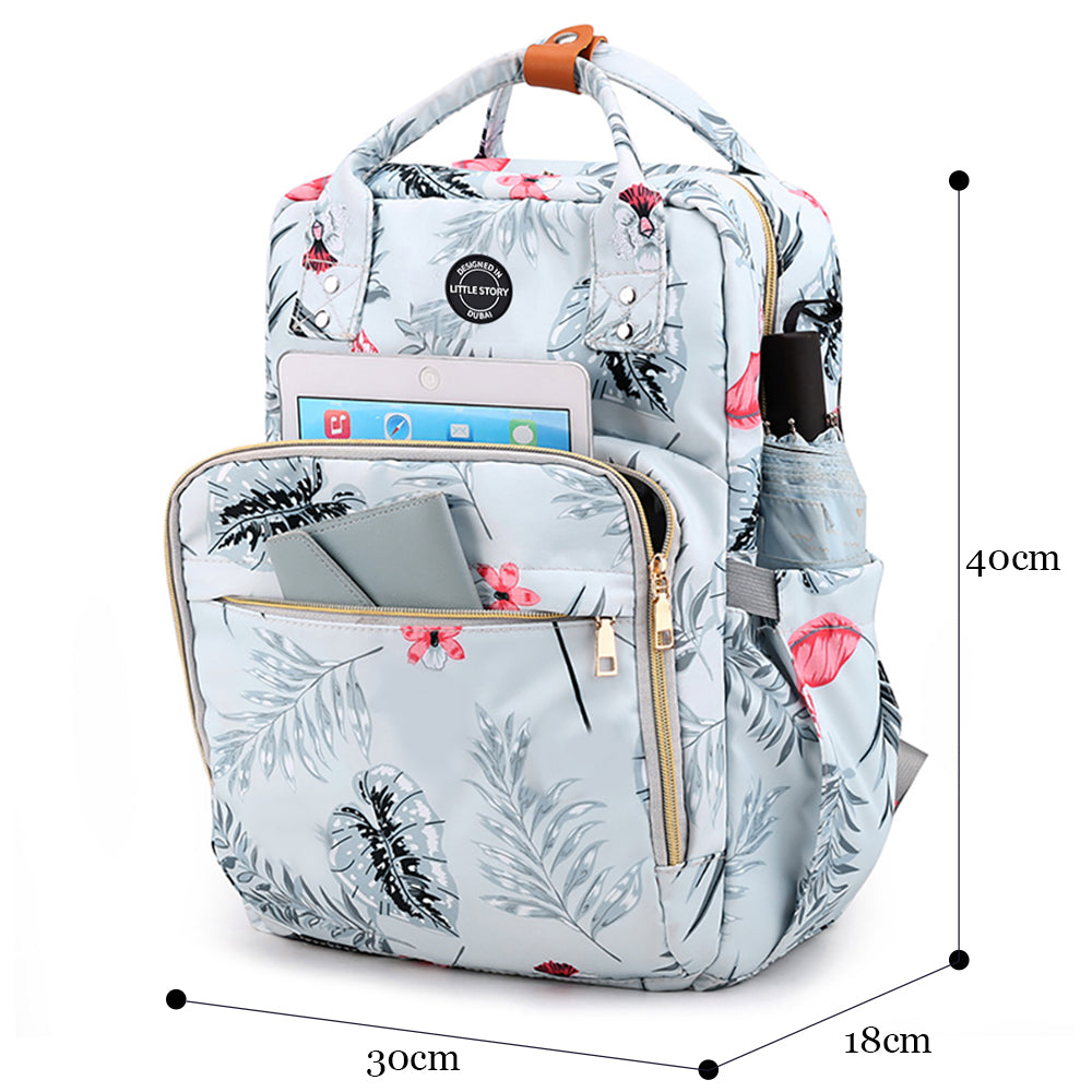 LITTLE STORY Velisa Diaper Bag - Blue