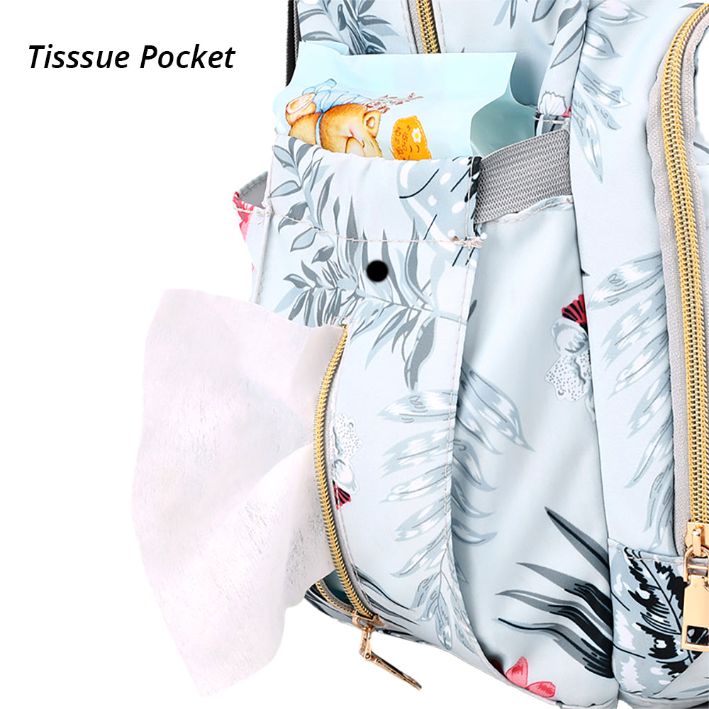 LITTLE STORY Velisa Diaper Bag - Blue