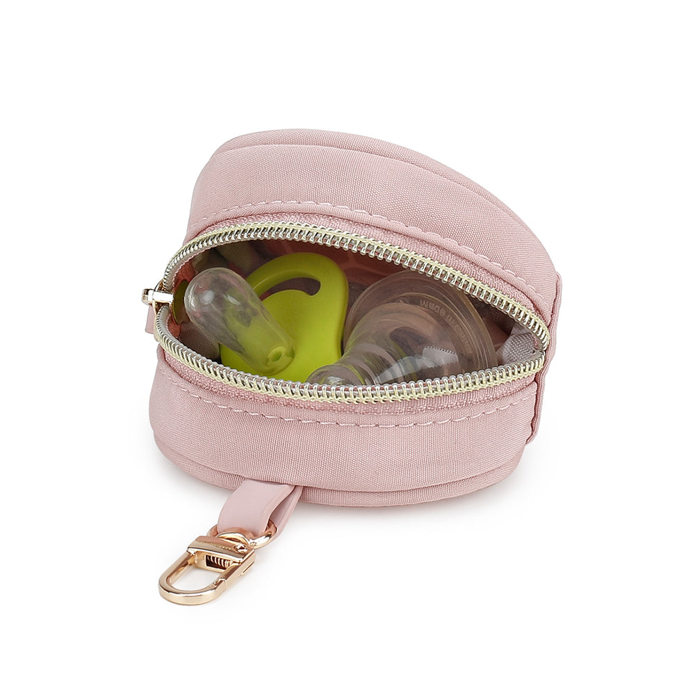 LITTLE STORY Nova Tote with Pacifier Pod - Pink