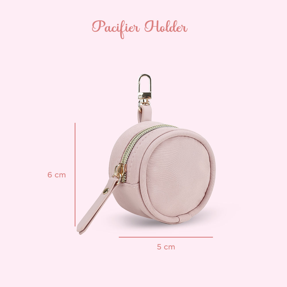 LITTLE STORY Nova Tote with Pacifier Pod - Pink