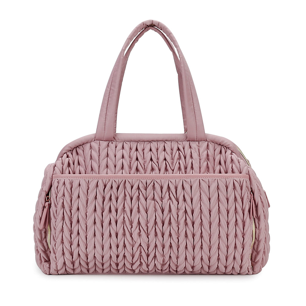 LITTLE STORY Elva Diaper Bag with Stroller Straps - Pink