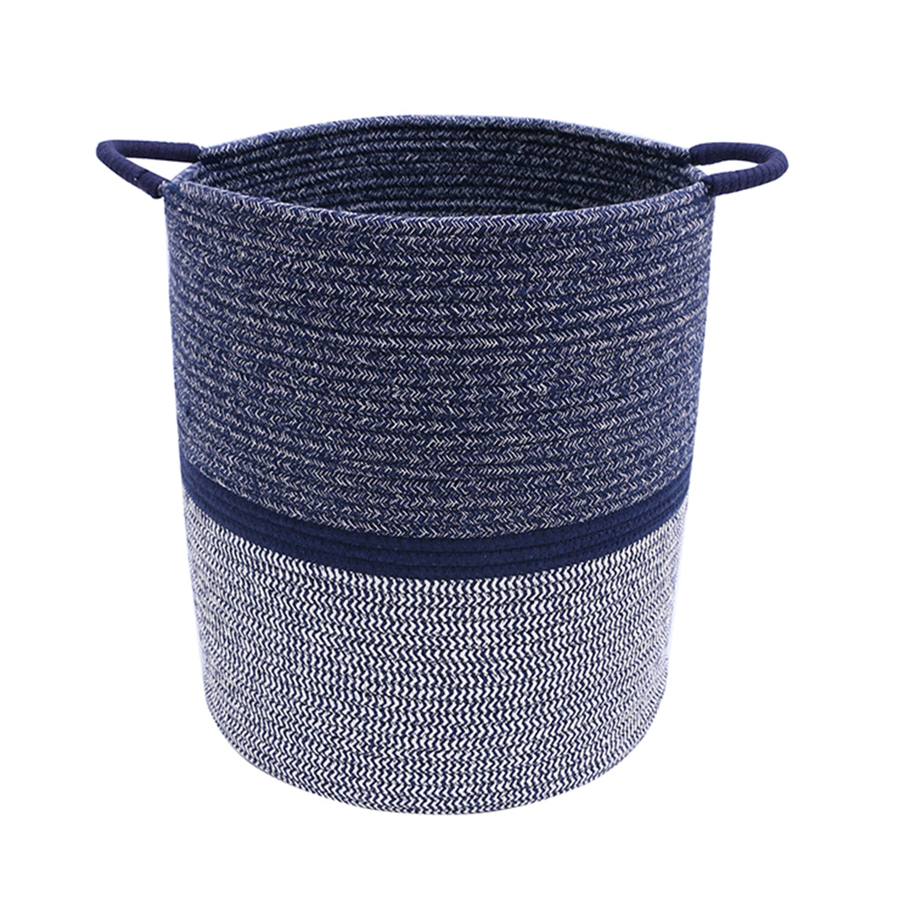 LITTLE STORY - Cotton Rope Diaper Caddy XL - Blue