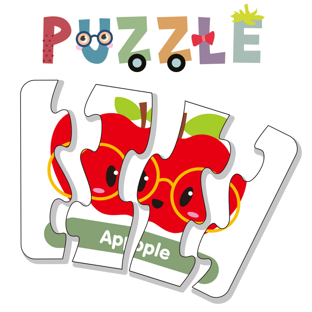 LITTLE STORY 20 - in - 1 Matching Puzzle Educational & Fun Game - Fruits
