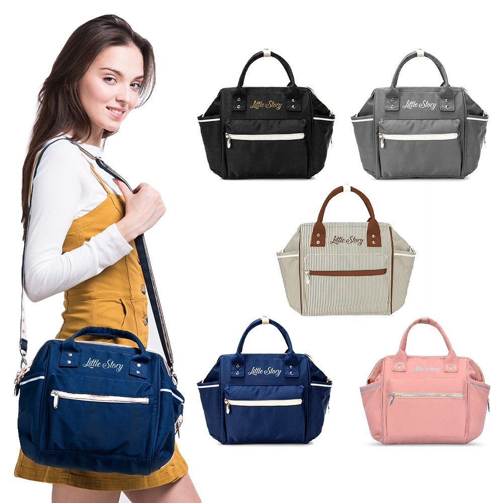 LITTLE STORY Ace Diaper Bag - Black