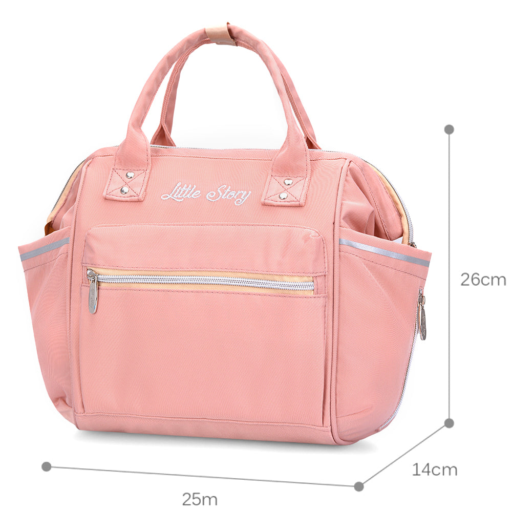 LITTLE STORY Ace Diaper Bag - Pink
