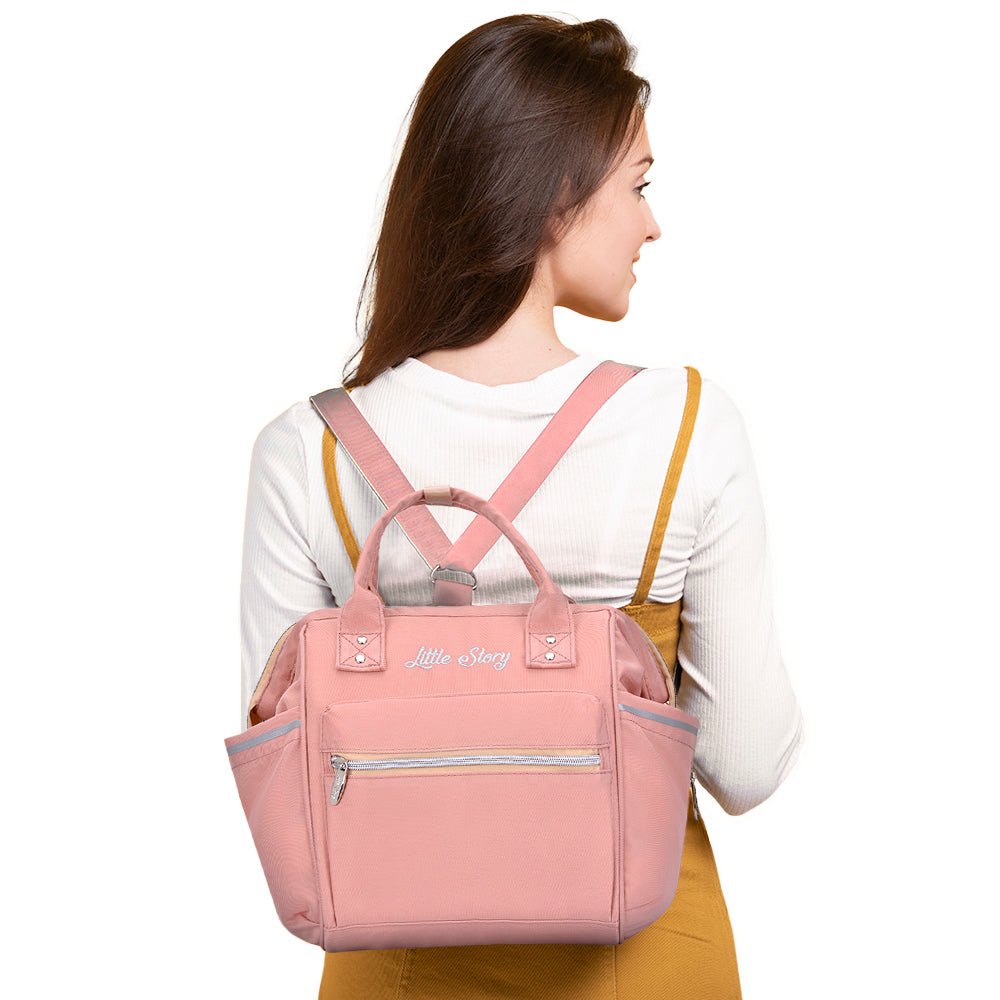 LITTLE STORY Ace Diaper Bag - Pink