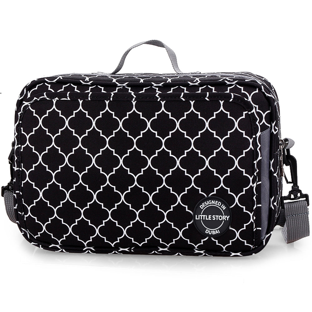 LITTLE STORY Baby Diaper Changing Clutch Kit - Black