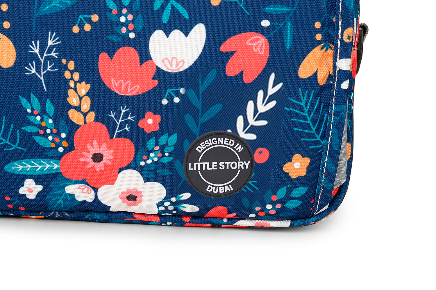 LITTLE STORY Baby Diaper Changing Clutch Kit - Floret Blue