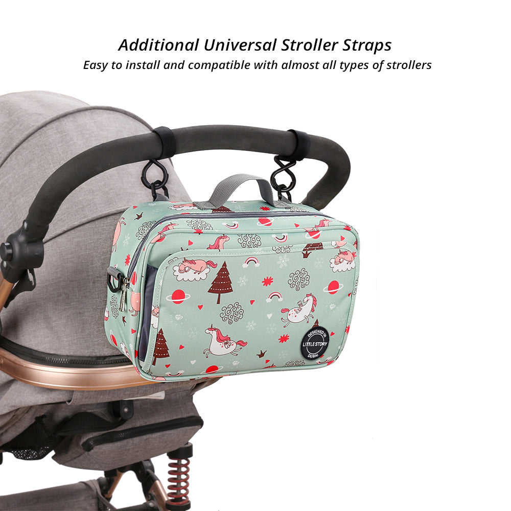 LITTLE STORY Baby Diaper Changing Clutch Kit - Green