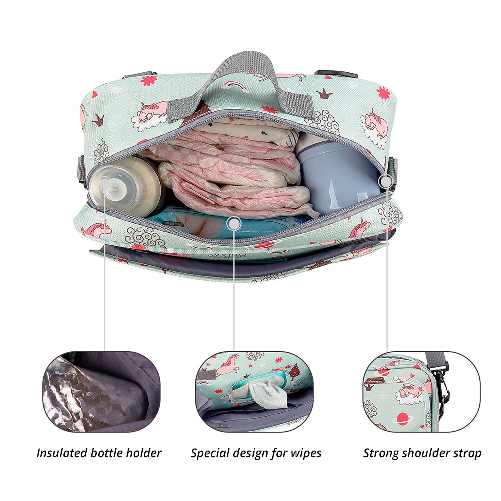 LITTLE STORY Baby Diaper Changing Clutch Kit - Green