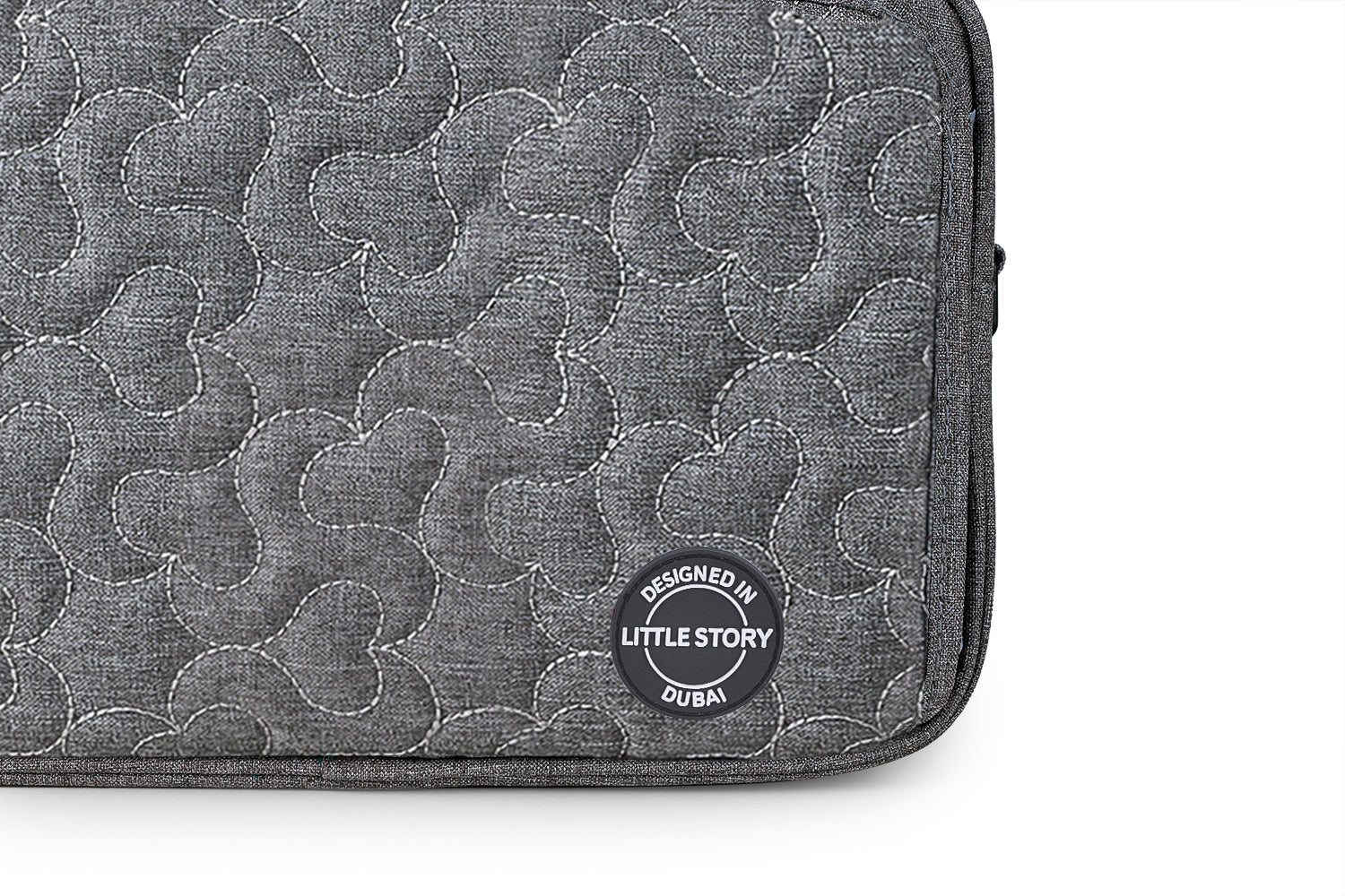 LITTLE STORY Baby Diaper Changing Clutch Kit - Quilted Grey