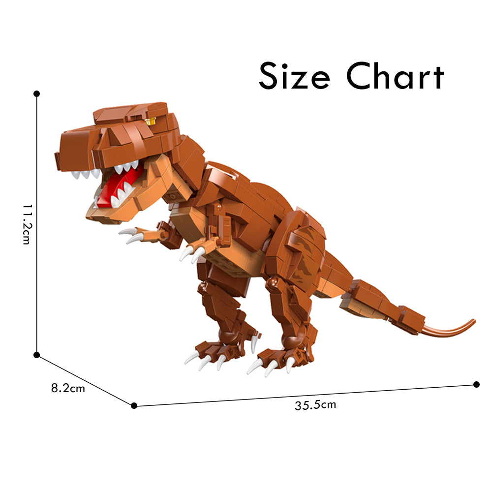 LITTLE STORY Block (Leg Godt) Toy Dinosaurs World - Tyrannosaurus Rex (350 Pcs)