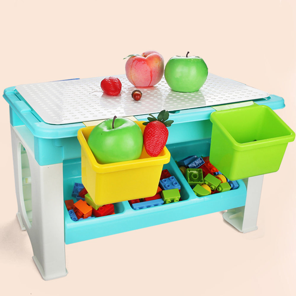 LITTLE STORY Blocks 3 in 1 Activity Table w/t 59 Blocks