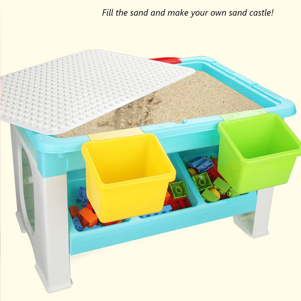 LITTLE STORY Blocks 3 in 1 Activity Table w/t 59 Blocks