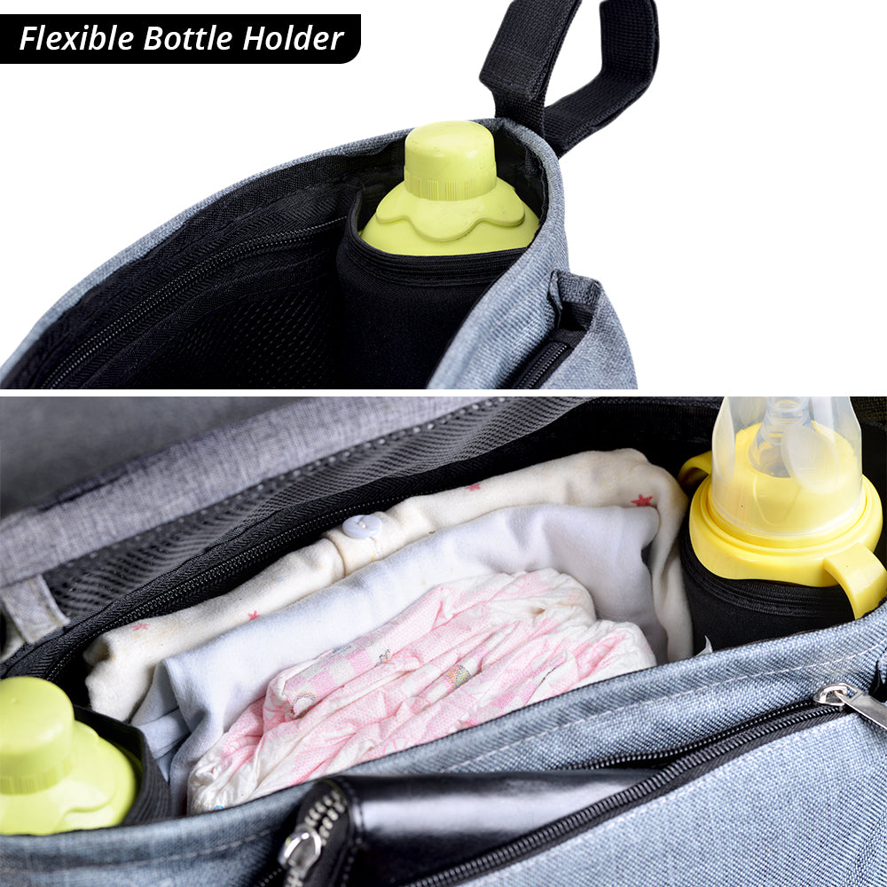 LITTLE STORY Bronx Stroller Organizer - Grey