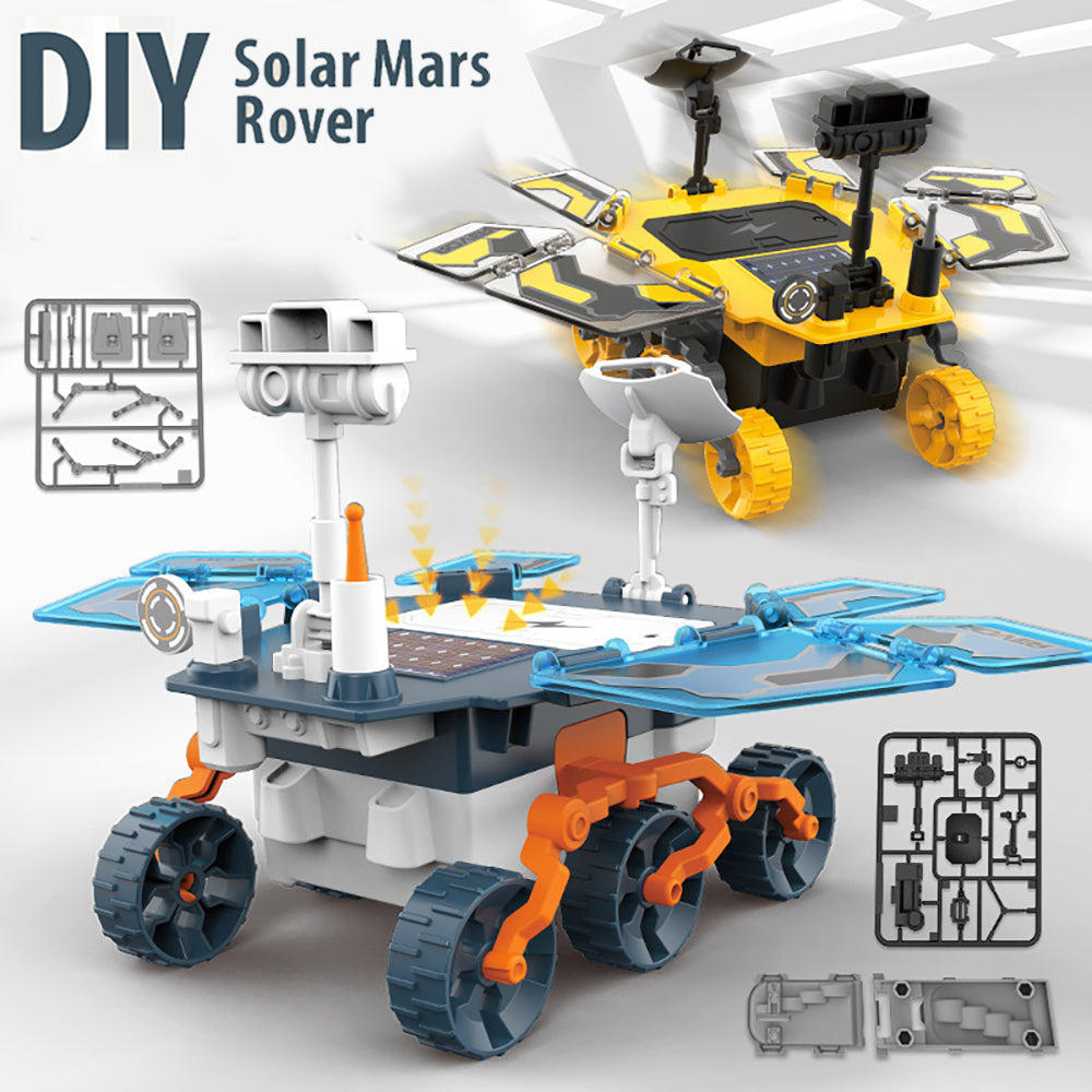 LITTLE STORY DIY Solar Mars Exploration Rover (46 Pcs), STEM Series - Blue