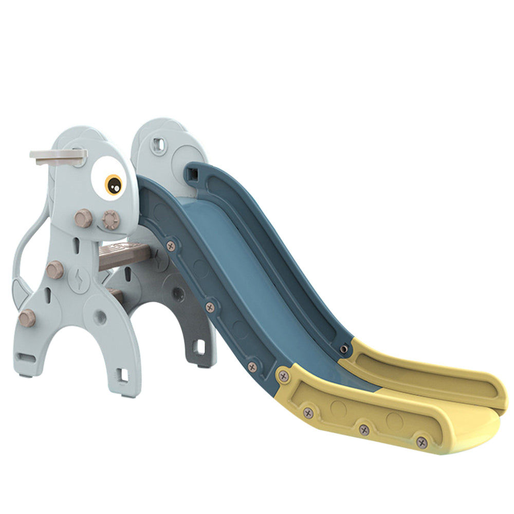 LITTLE STORY Dinosaur Slide with Basket Ball Hoop