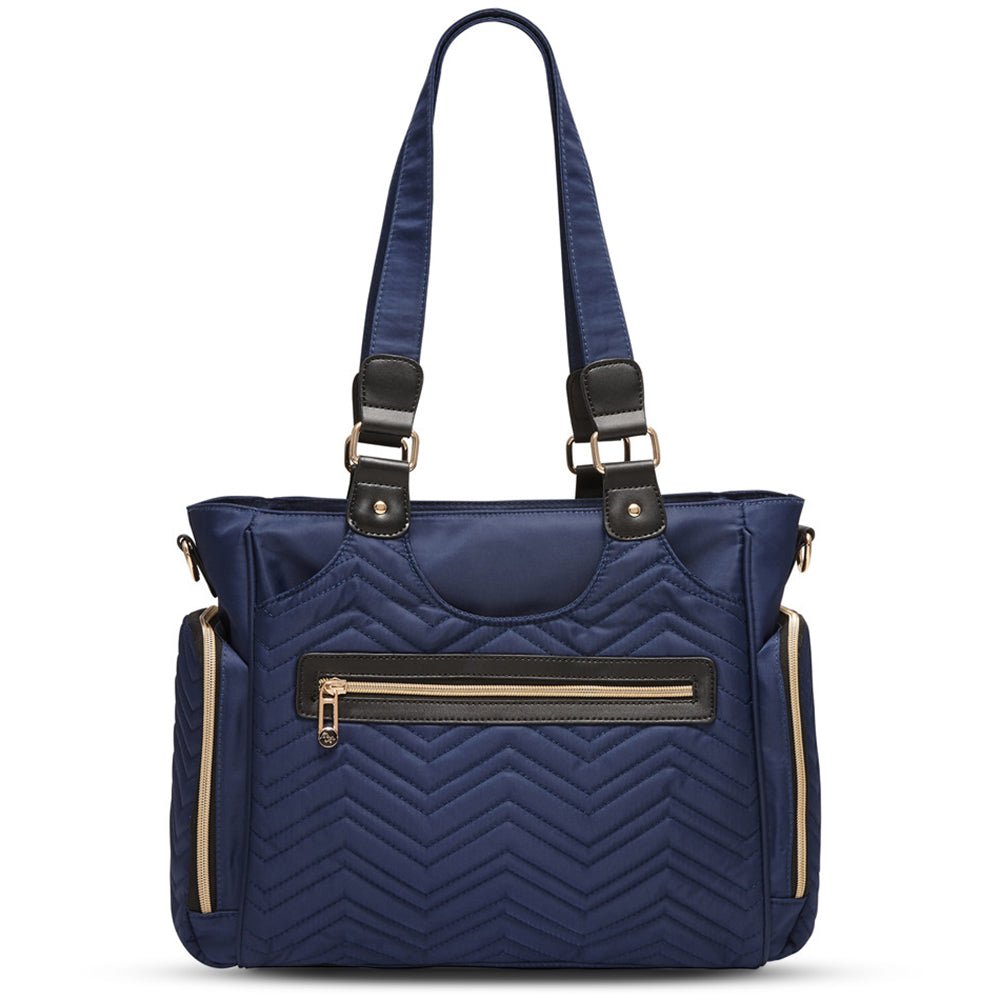 LITTLE STORY Matilda Diaper Bag - Navy Blue