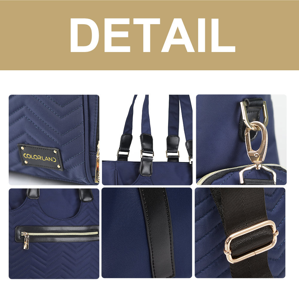 LITTLE STORY Matilda Diaper Bag - Navy Blue