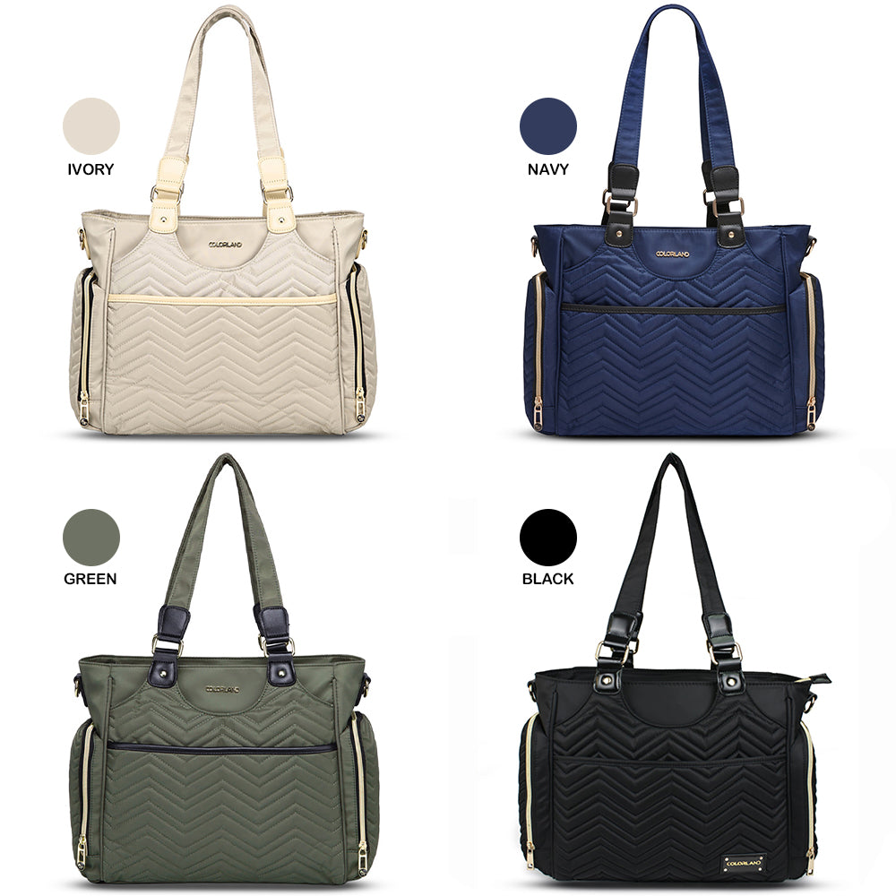 LITTLE STORY Matilda Diaper Bag - Olive Green
