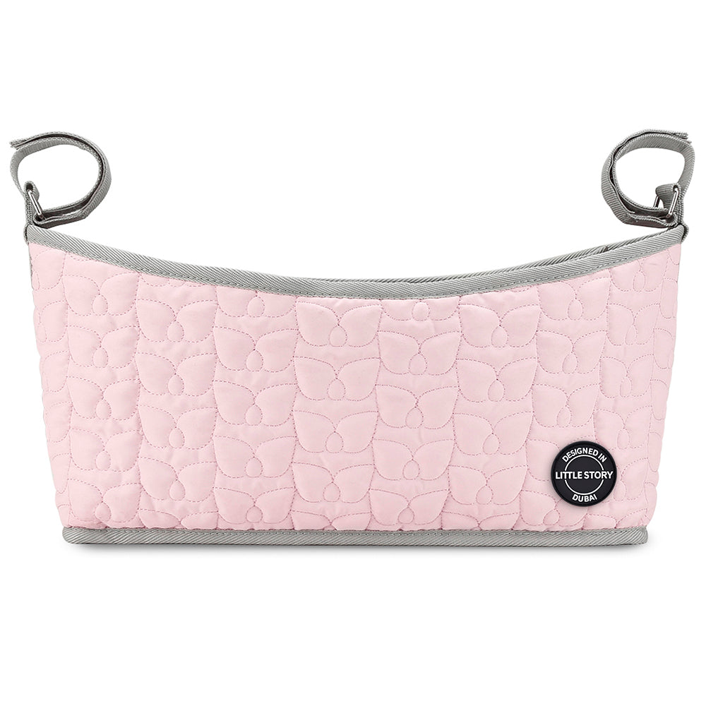 LITTLE STORY Premium Stroller Bag - Quilted - Pink