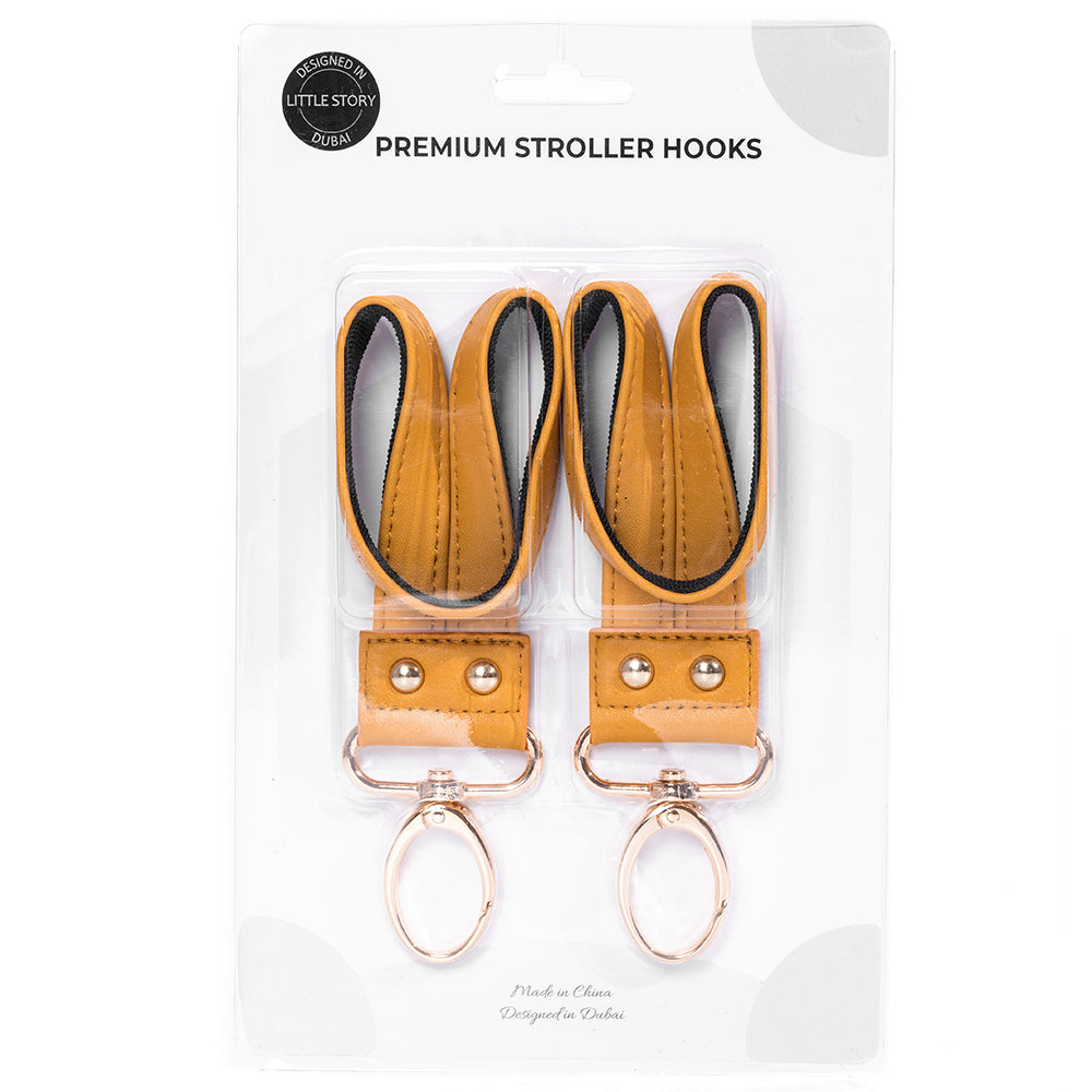 LITTLE STORY Premium Stroller Hooks - Khaki