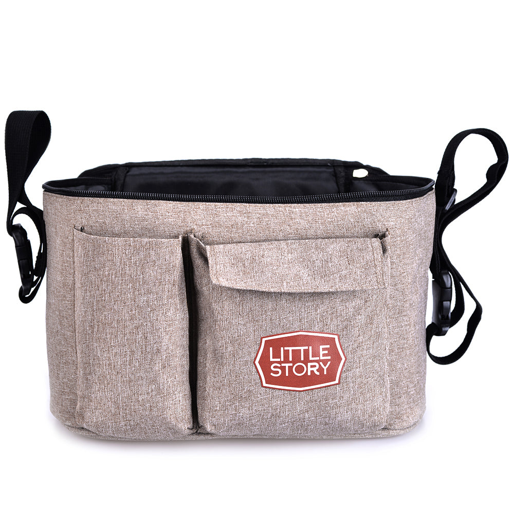 LITTLE STORY Stroller Organizer Travel Bag - Ivory