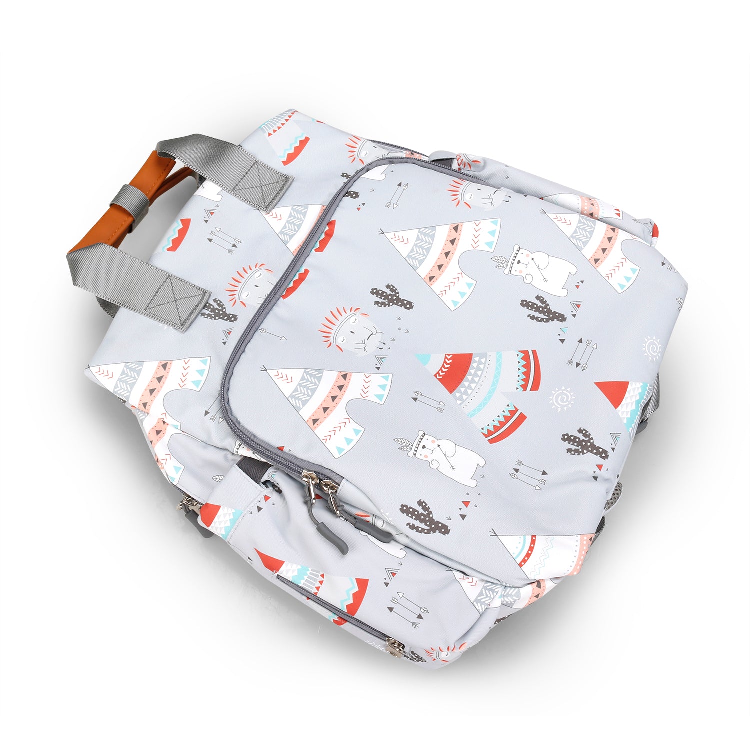 LITTLE STORY Styler Diaper Backpack - Polar Bear Grey