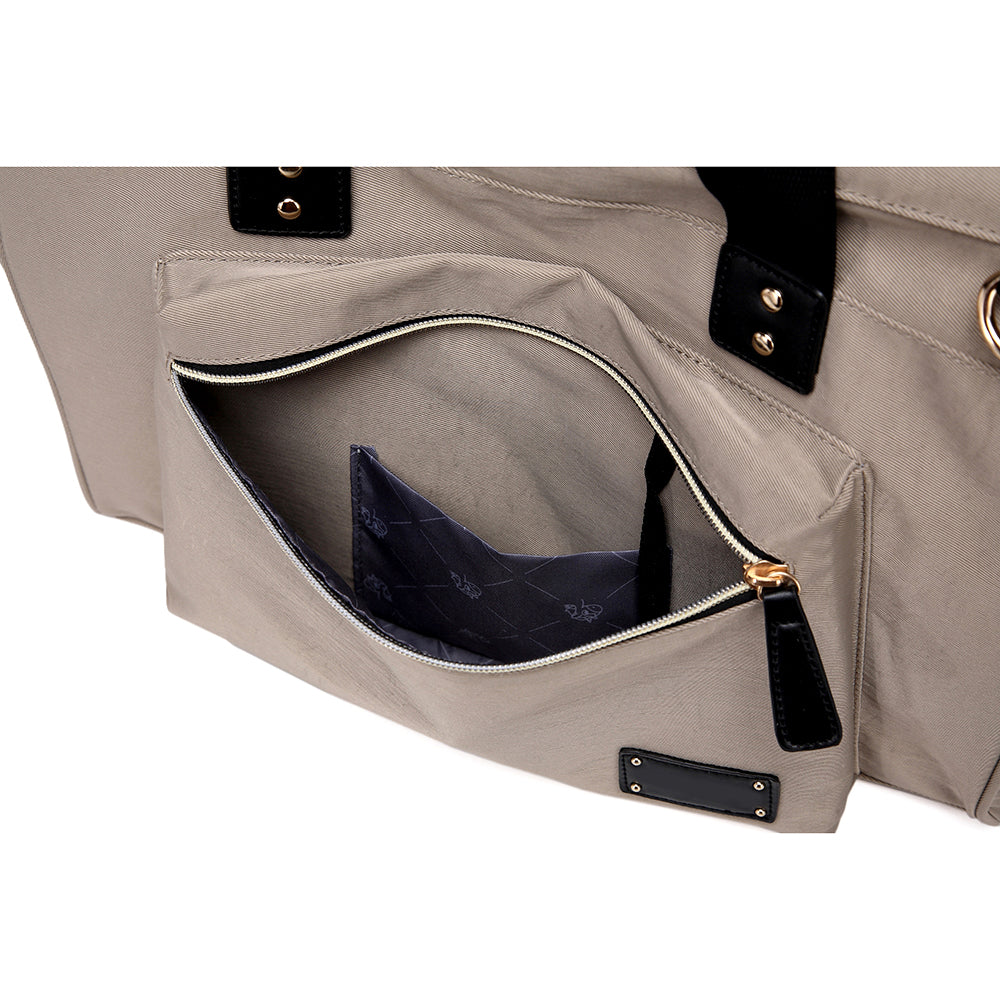 LITTLE STORY Zera Mom Dad Diaper Bag - Beige