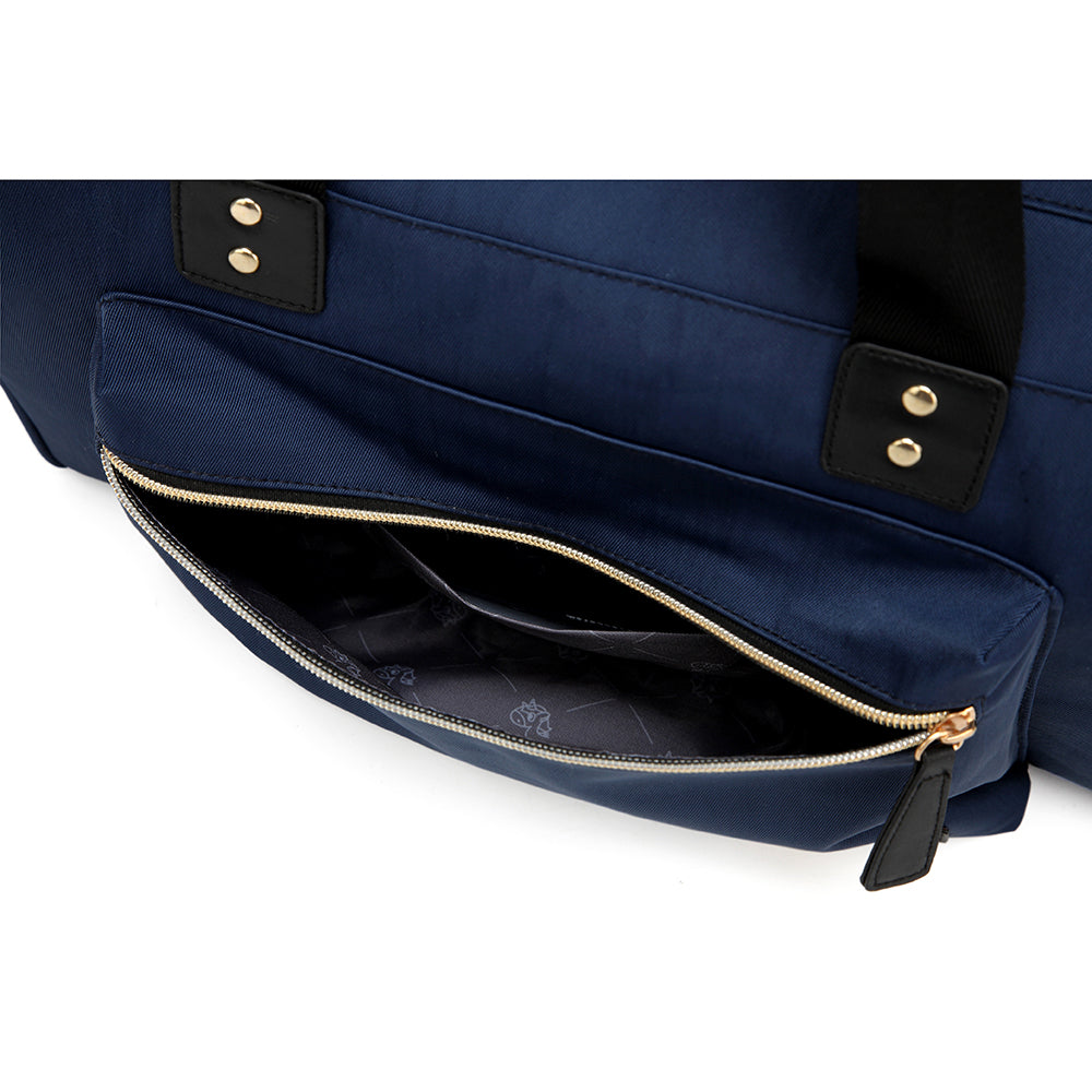 LITTLE STORY Zera Mom Dad Diaper Bag - Navy Blue