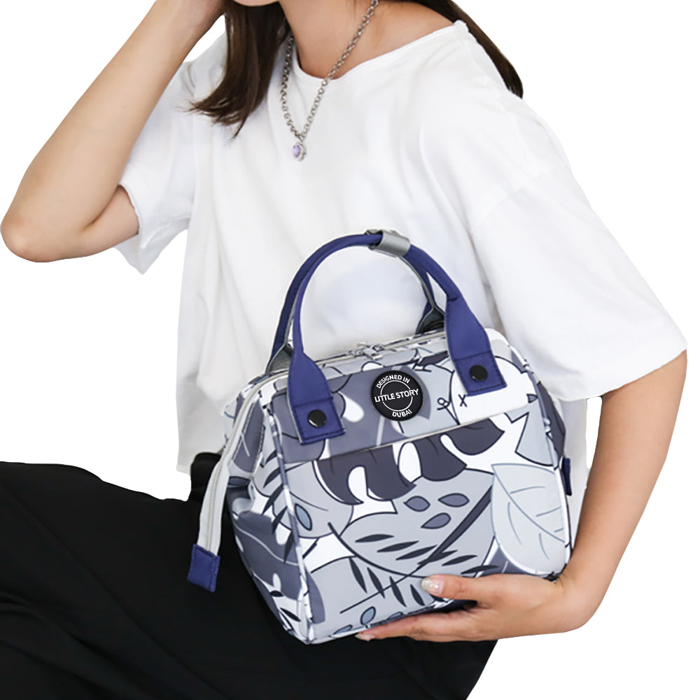 LITTLE STORY winter garden Diaper Bag - Grey