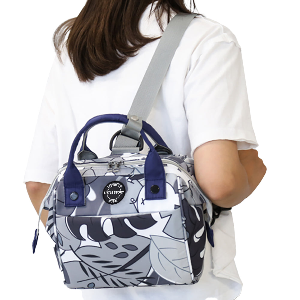 LITTLE STORY winter garden Diaper Bag - Grey