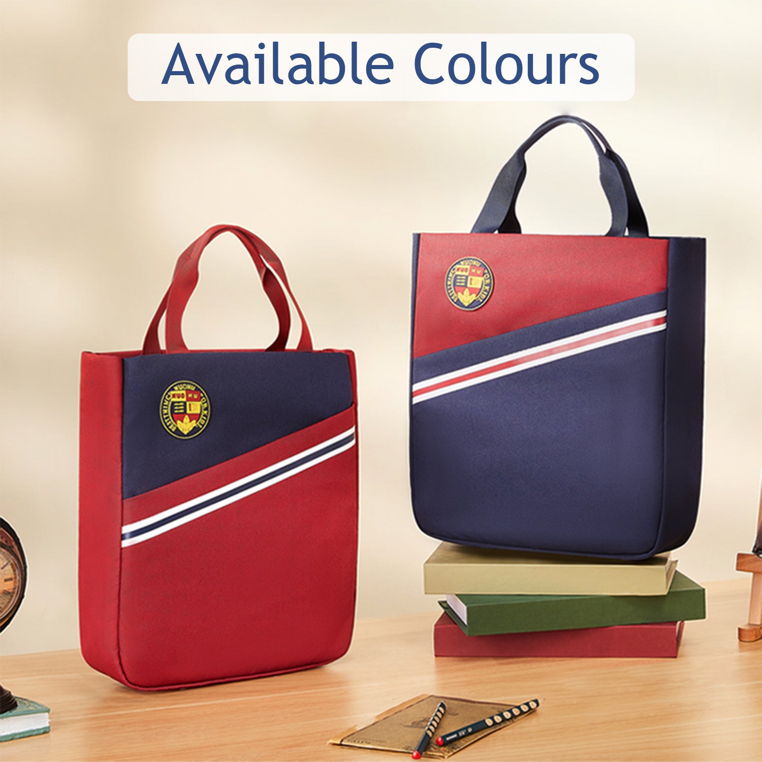 NOHOO Preppy School Hand Bag - Blue