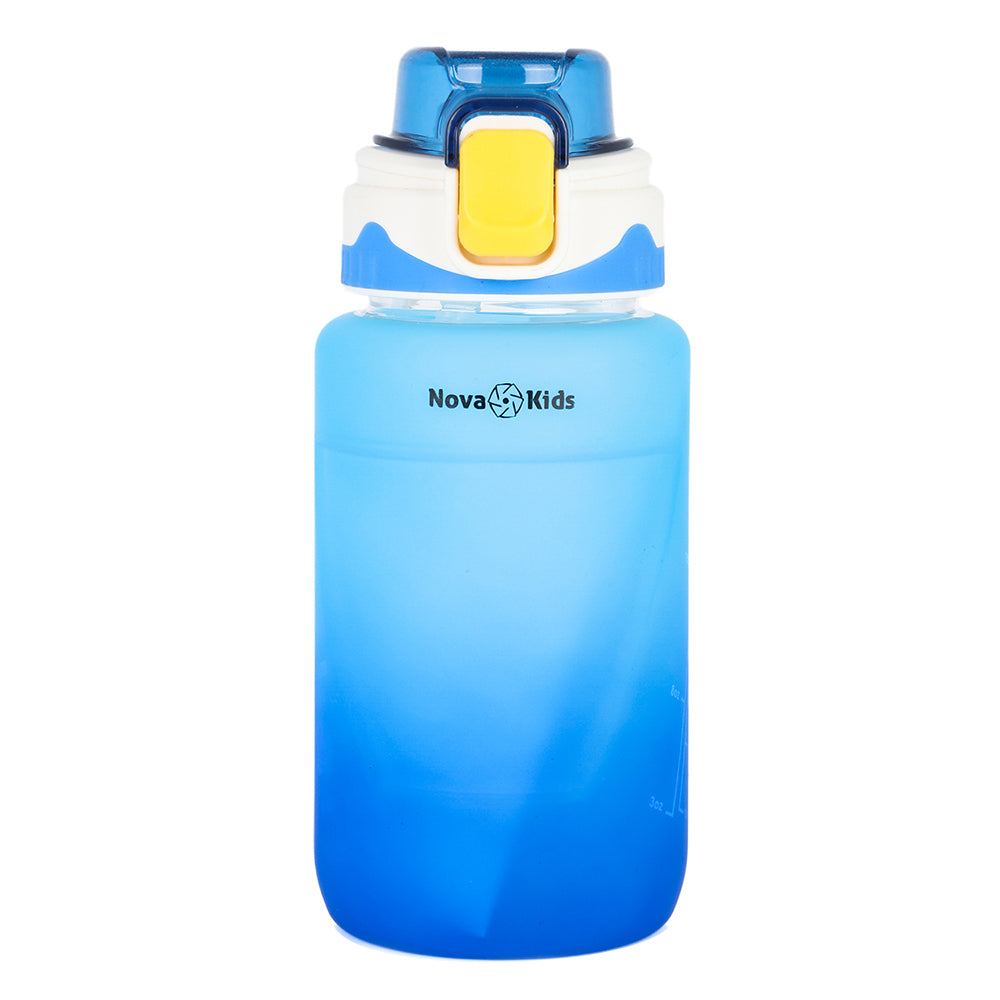 NOVA KIDS Water Bottle 550ml with Straw - Blue