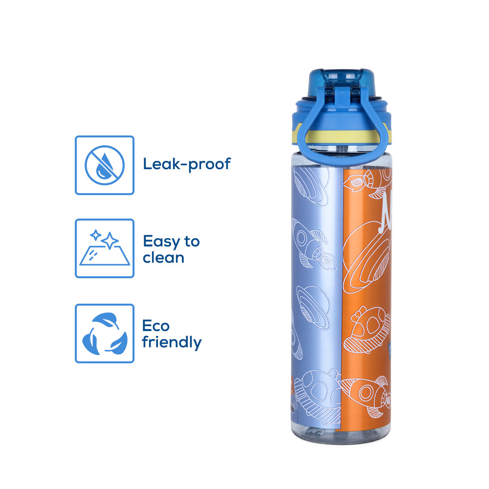 NOVA KIDS Water Bottle 700ml with Straw- Yellow