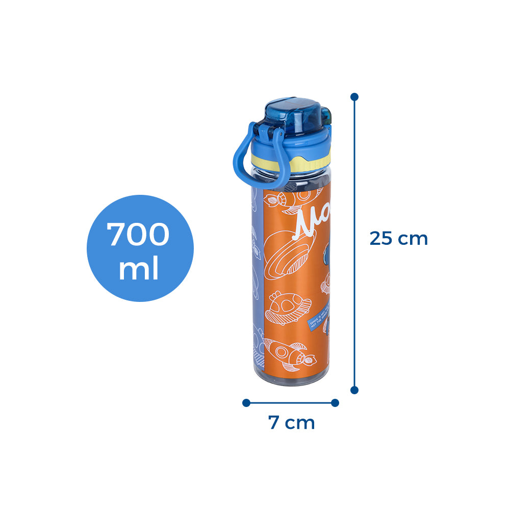 NOVA KIDS Water Bottle 700ml with Straw- Yellow