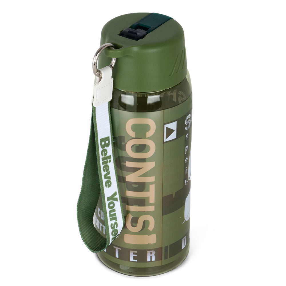NOVA KIDS Water Bottle 750ml with Grab String - Green