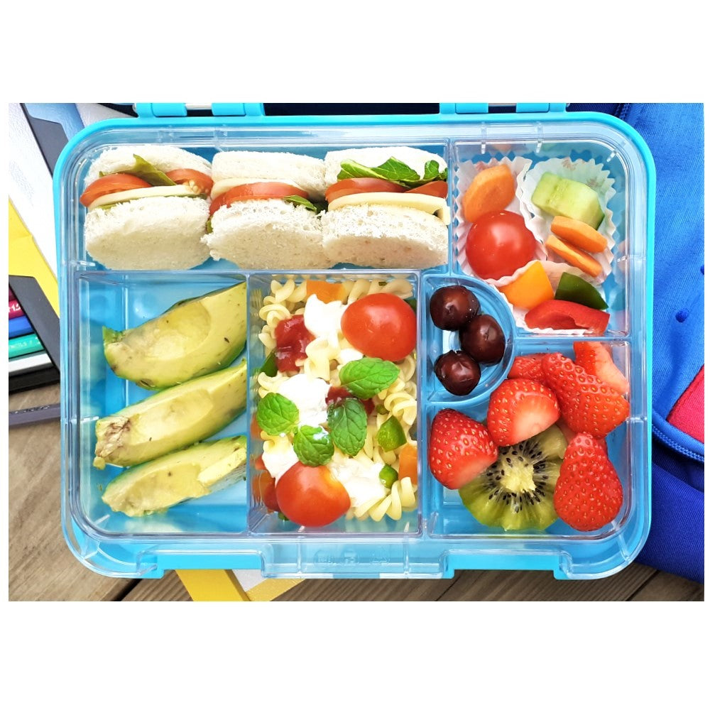 NOHOO Dinosaur Tote Bag and Bento Lunch Box - Blue