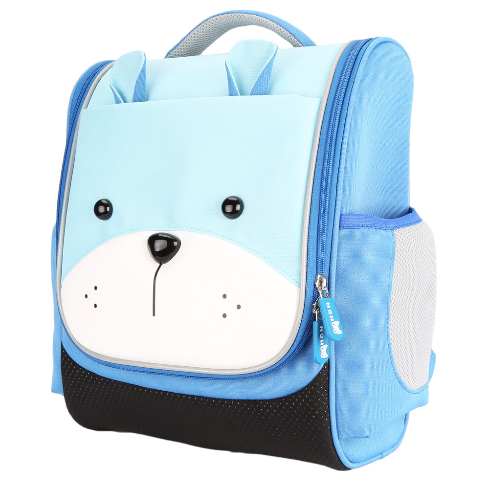 NOHOO Jungle Kids School Bag - Sapiential Bear Blue
