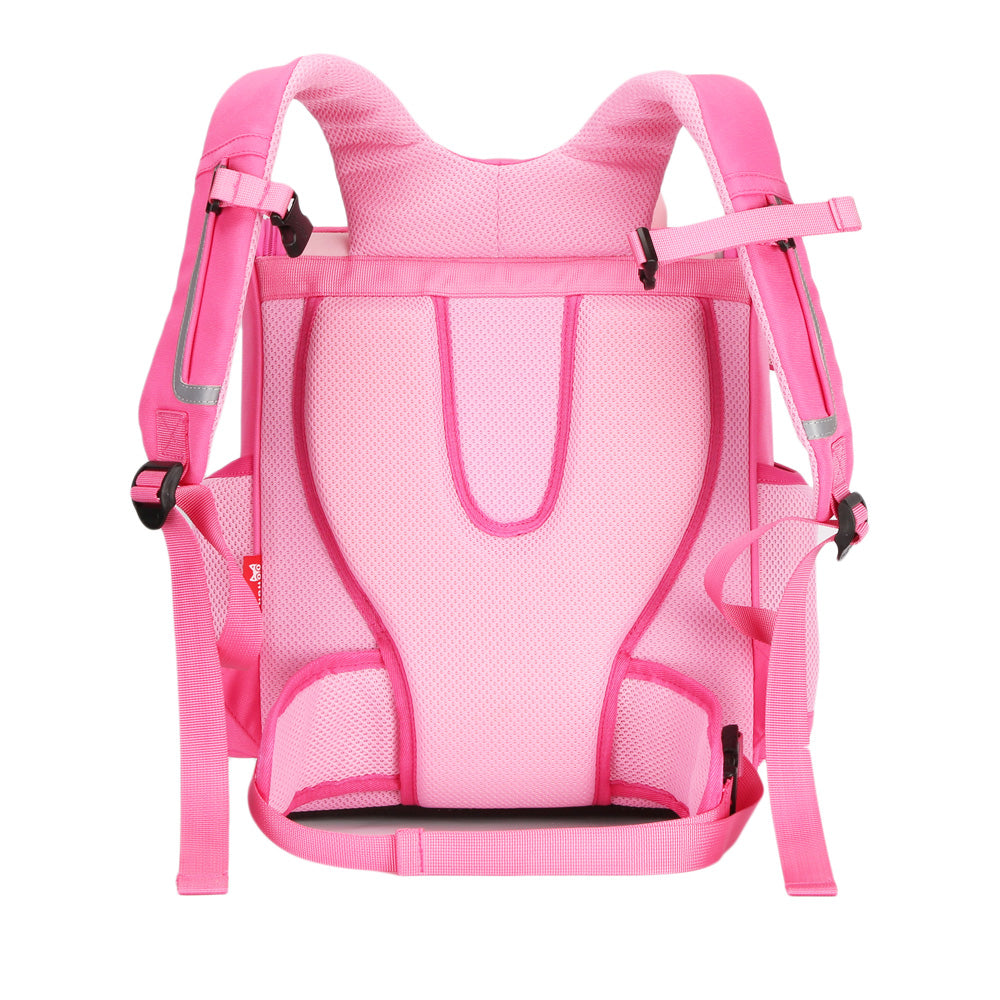 NOHOO Jungle Kids School Bag - Sapiential Bear Pink