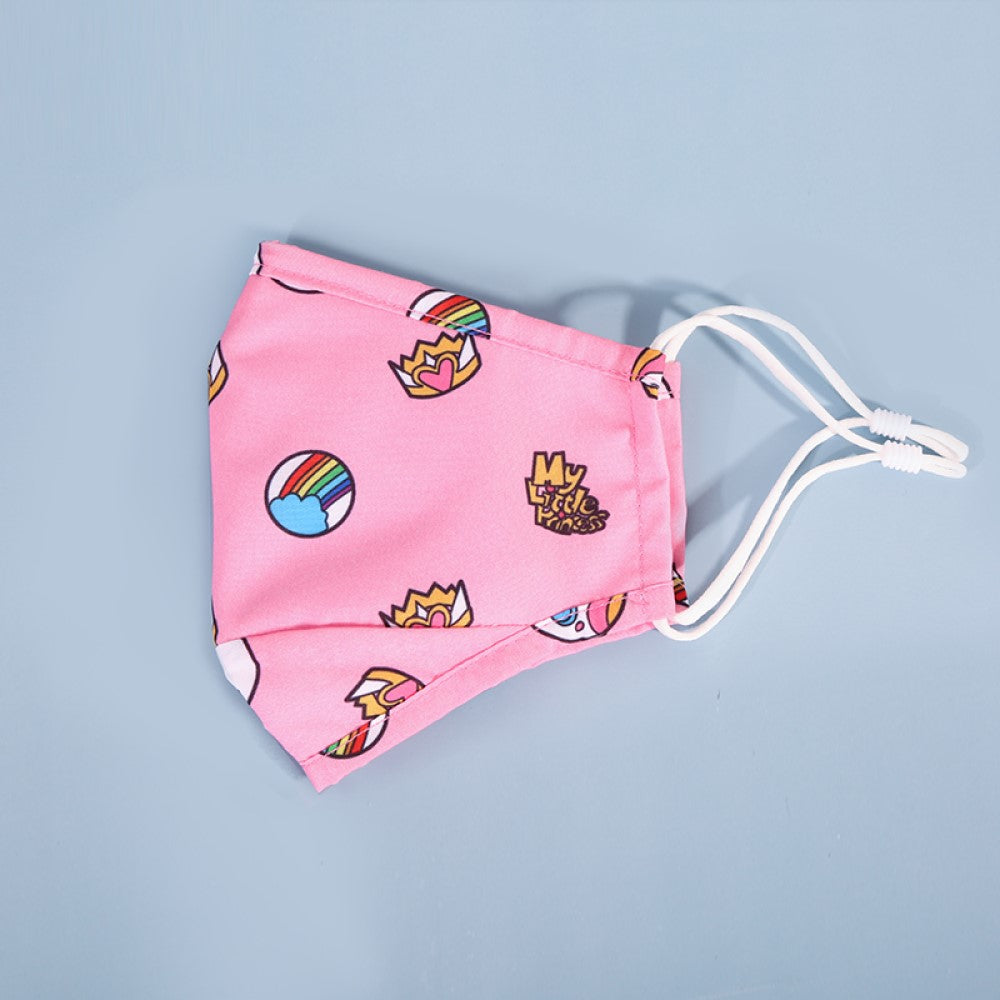 NOHOO Kids Re - usable Face Mask - Unicorn - Pink