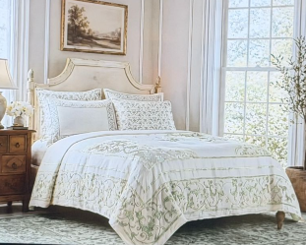 Oryzaa Living -Majestic Heritage Imperial 6 pcs King Size comforter Set-Green