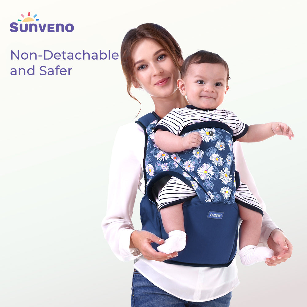 حاملة الأطفال سنفينو - زهرة - زرقاء