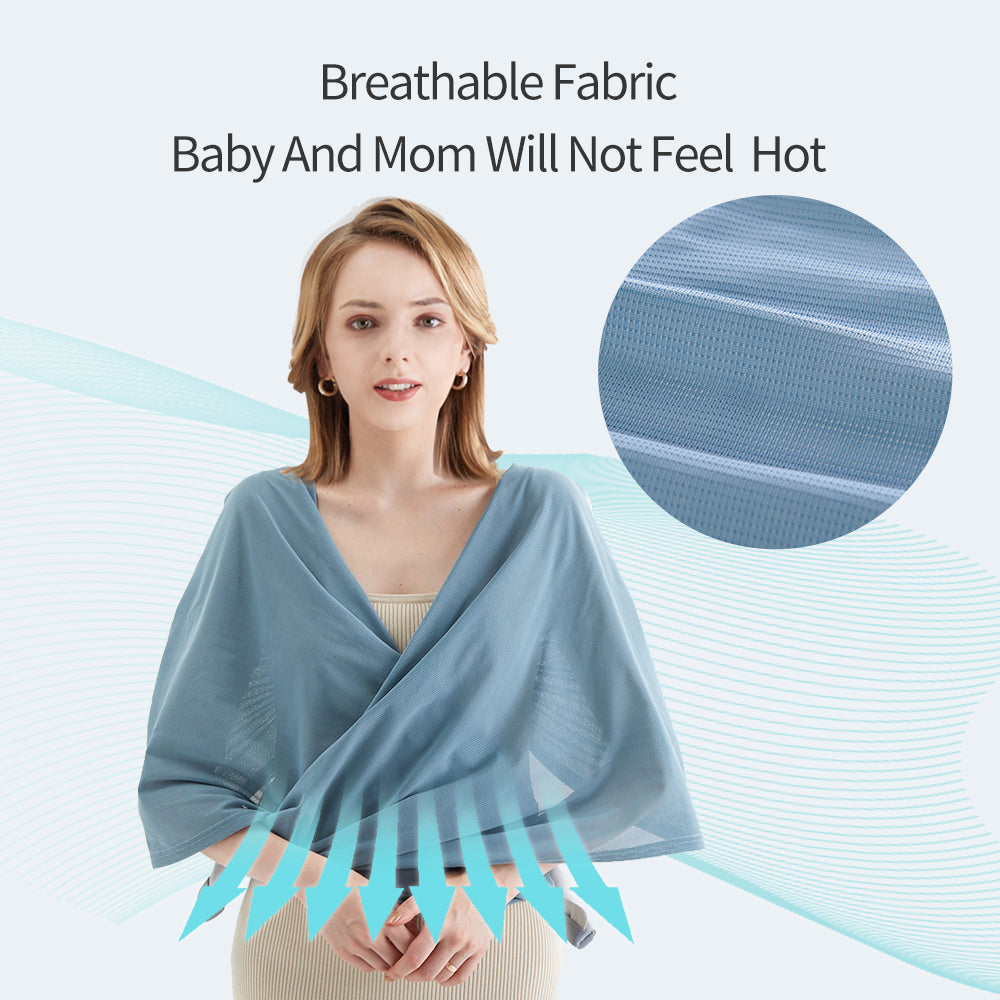 Sunveno Adjustable Baby Wrap Carrier Sling - Blue