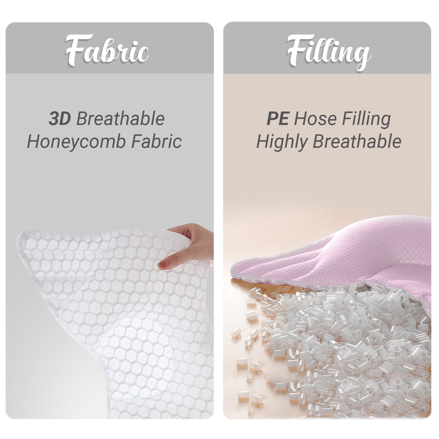 وسادة أجنحة لشكل رأس الرضيع من صن فينو - وردي