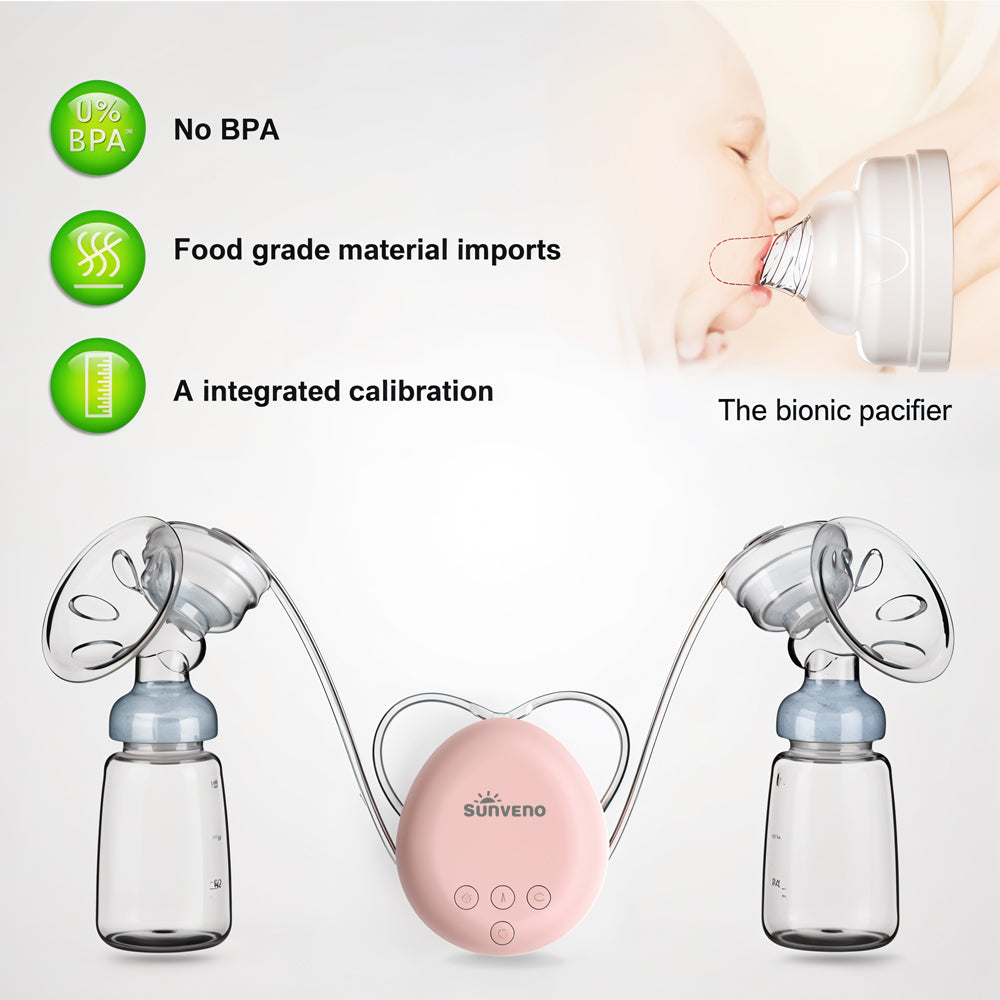 Sunveno Automatic Dual Breast Pump with Controller - White