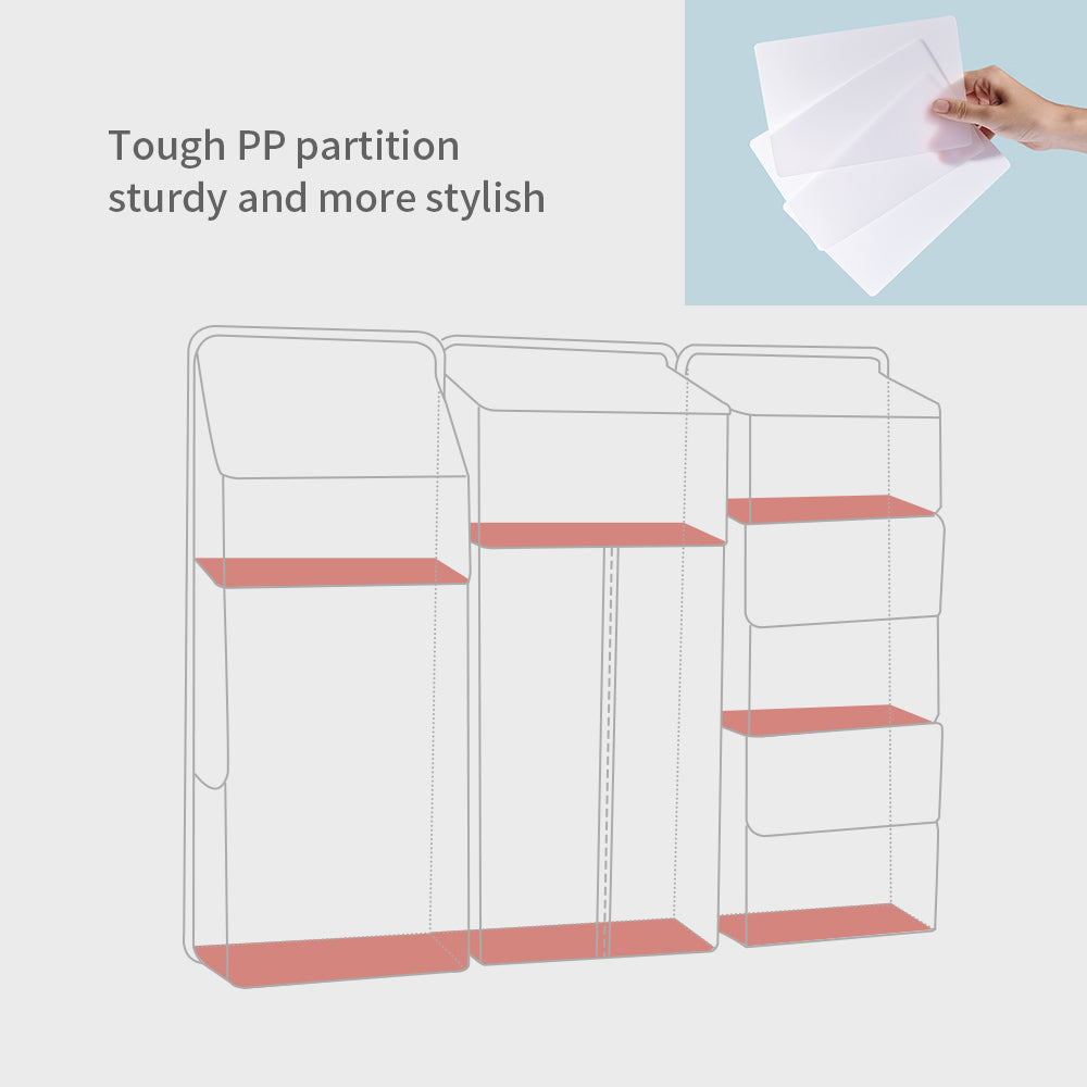 SUNVENO Baby Bedside Portable Crib Organizer - Blue