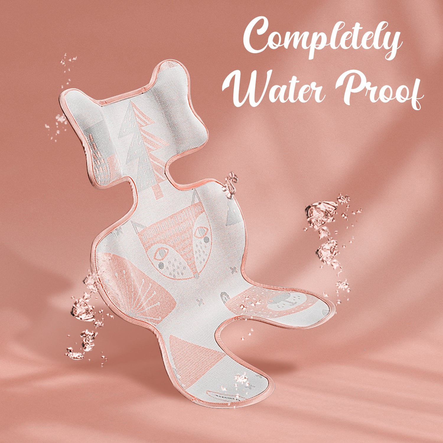 TEKNUM Breathable 3D Mesh Liner/Pad for Baby Stroller/Car Seat/High Chair/Cradle - Pink