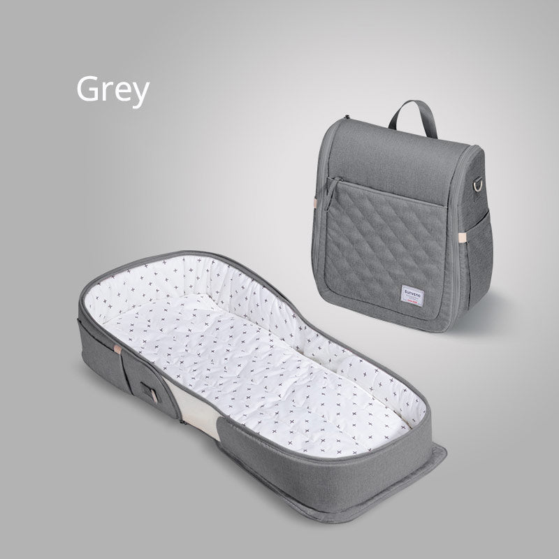 Sunveno Portable Baby Bed & bag - Grey